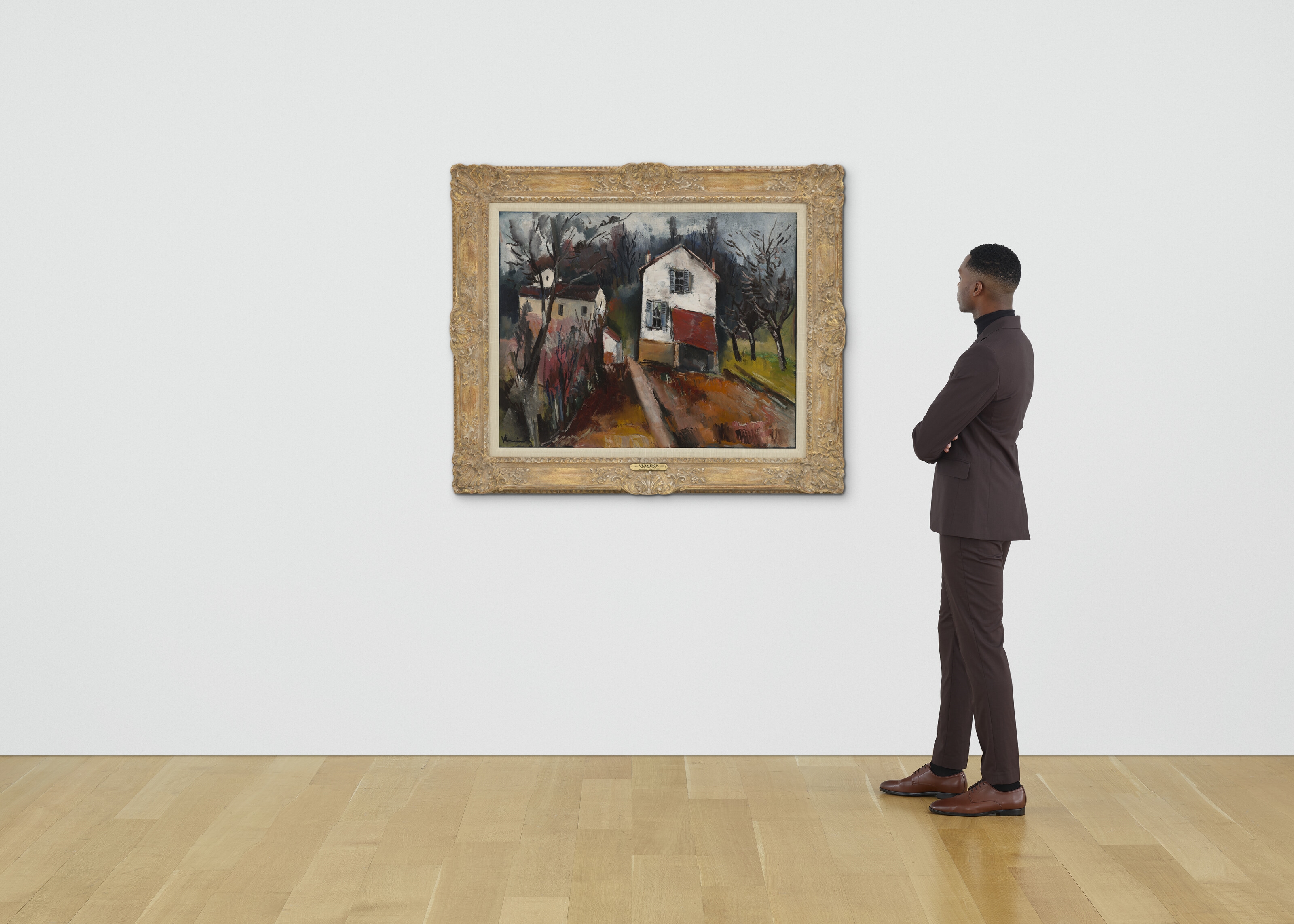 Artwork by Maurice de Vlaminck, La maison de Vlaminck à la Naze, Made of oil on canvas