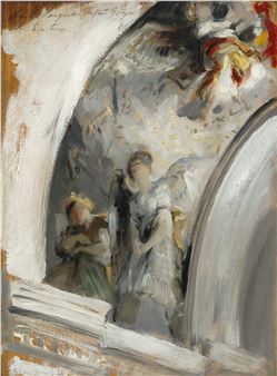 Angels in a Transept, Study after Goya