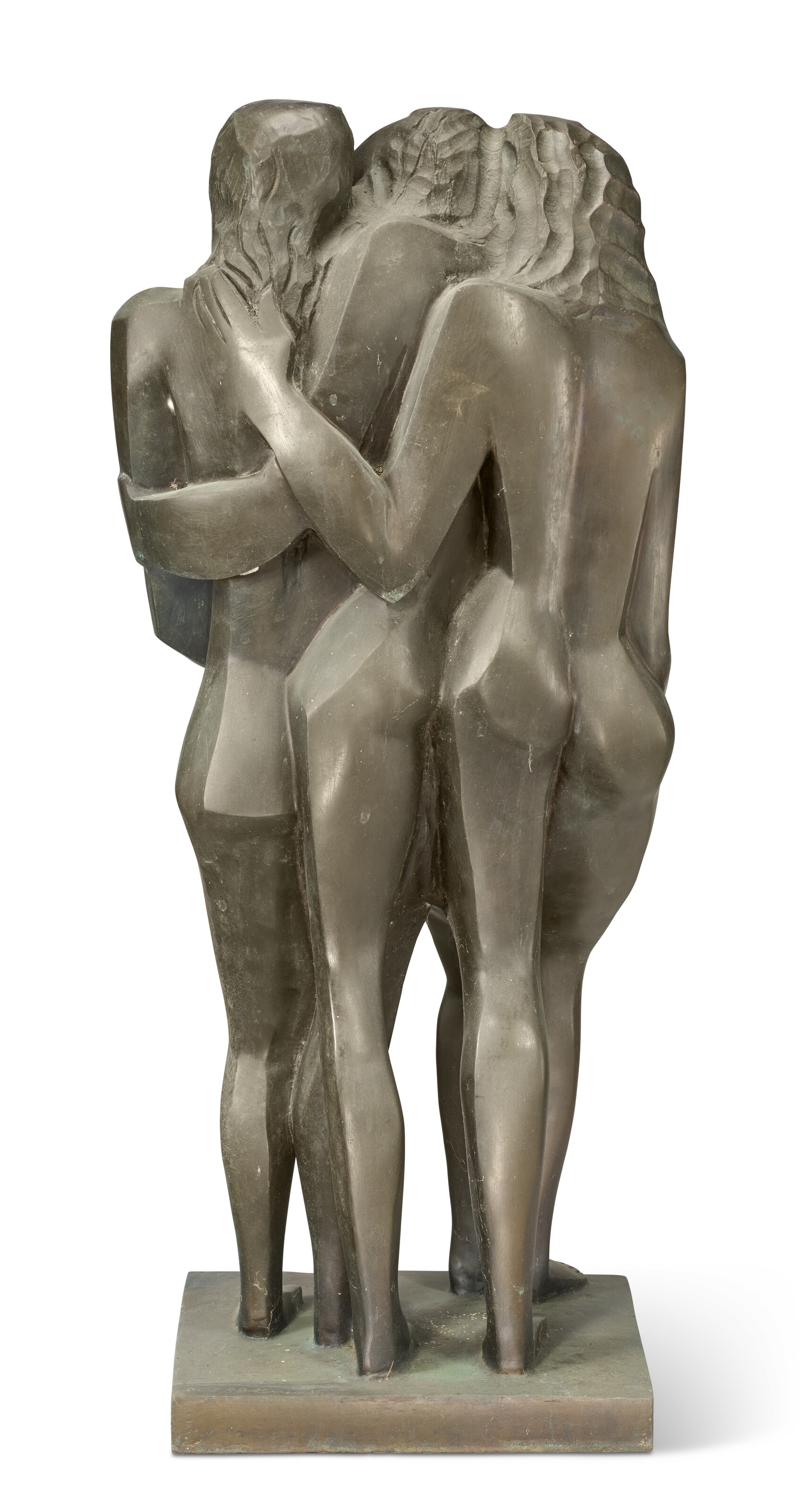 Artwork by Ossip Zadkine, Le retour de la fille prodigue, Made of bronze with brown patina