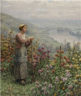 Pensées d'automne - Daniel Ridgway Knight