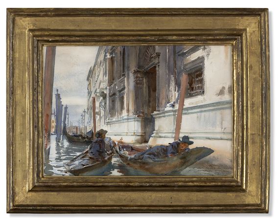 John Singer Sargent | Gondolier's Siesta (1902 - 1903) | MutualArt