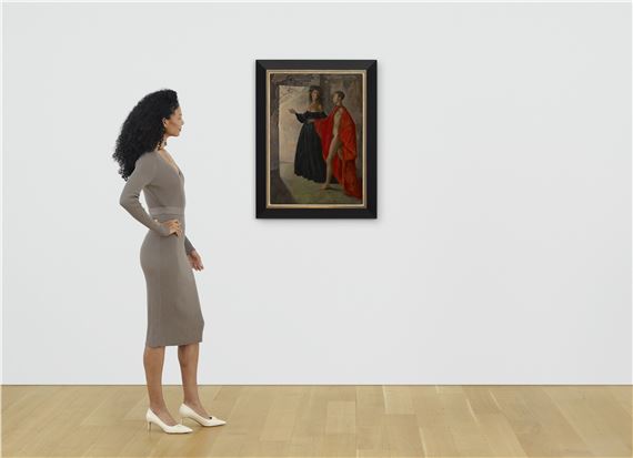 Leonor Fini | Dans la tour (Autoportrait avec Constantin Jeleński