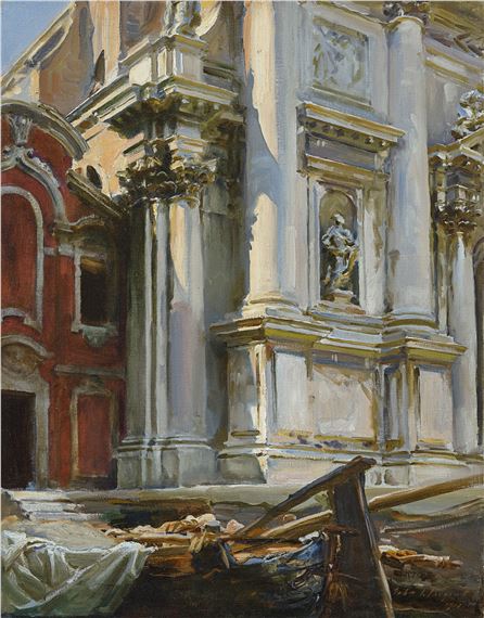 Corner of the Church of San Stae, Venice by John Singer Sargent, Painted in 1913