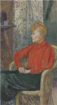 Femme assise de profil vers la gauche - Henri de Toulouse-Lautrec