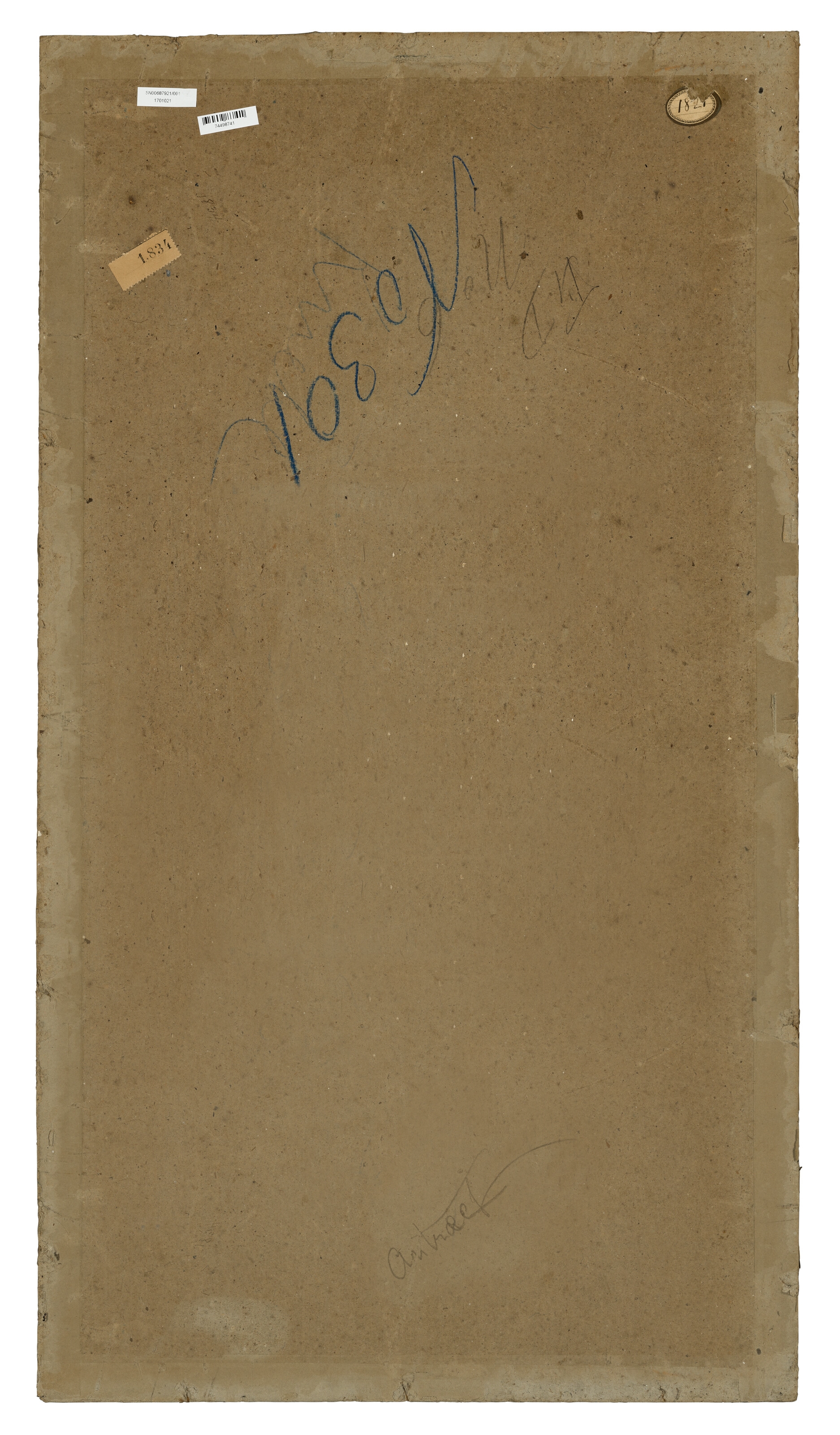 Artwork by Henri de Toulouse-Lautrec, Femme assise de profil vers la gauche, Made of peinture à l'essence on board