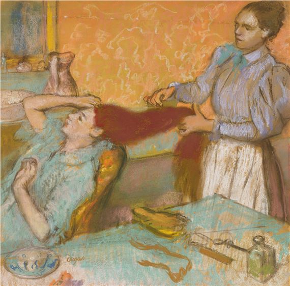 La Coiffure (La Toilette - Edgar Degas
