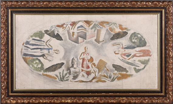 Boceto para el mural Alegoría de las Artes - Aurelio Bibiano de Arteta y Errasti