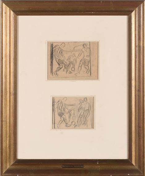 Pareja de "Futbolistas by Aurelio Bibiano de Arteta y Errasti