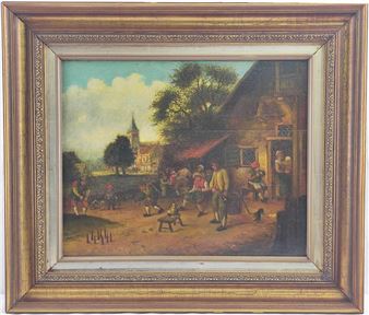 Personen vor der Schenke - Isack van Ostade