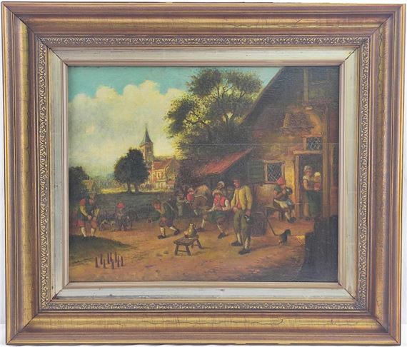 Personen vor der Schenke - Isack van Ostade