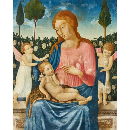 Maria mit Kind und Engeln - Italian School, 16th Century