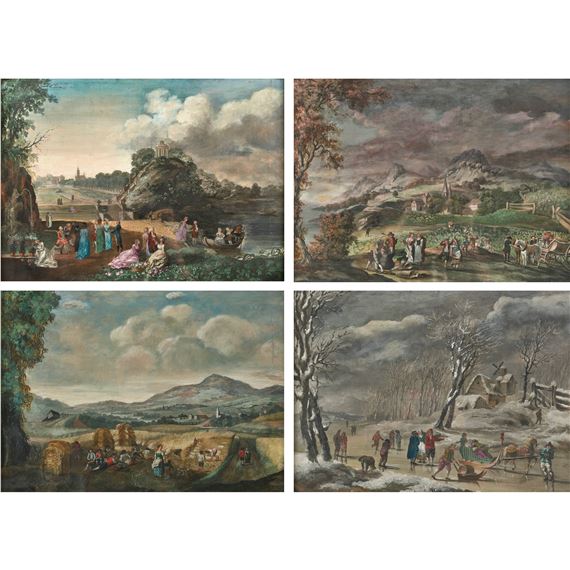 Die Vier Jahreszeiten - German School, 18th Century