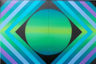 Contemporary Hard Edge Explorations: Paintings by Mark Rush and Timothy Haerens - Chaffey Community Museum of Art