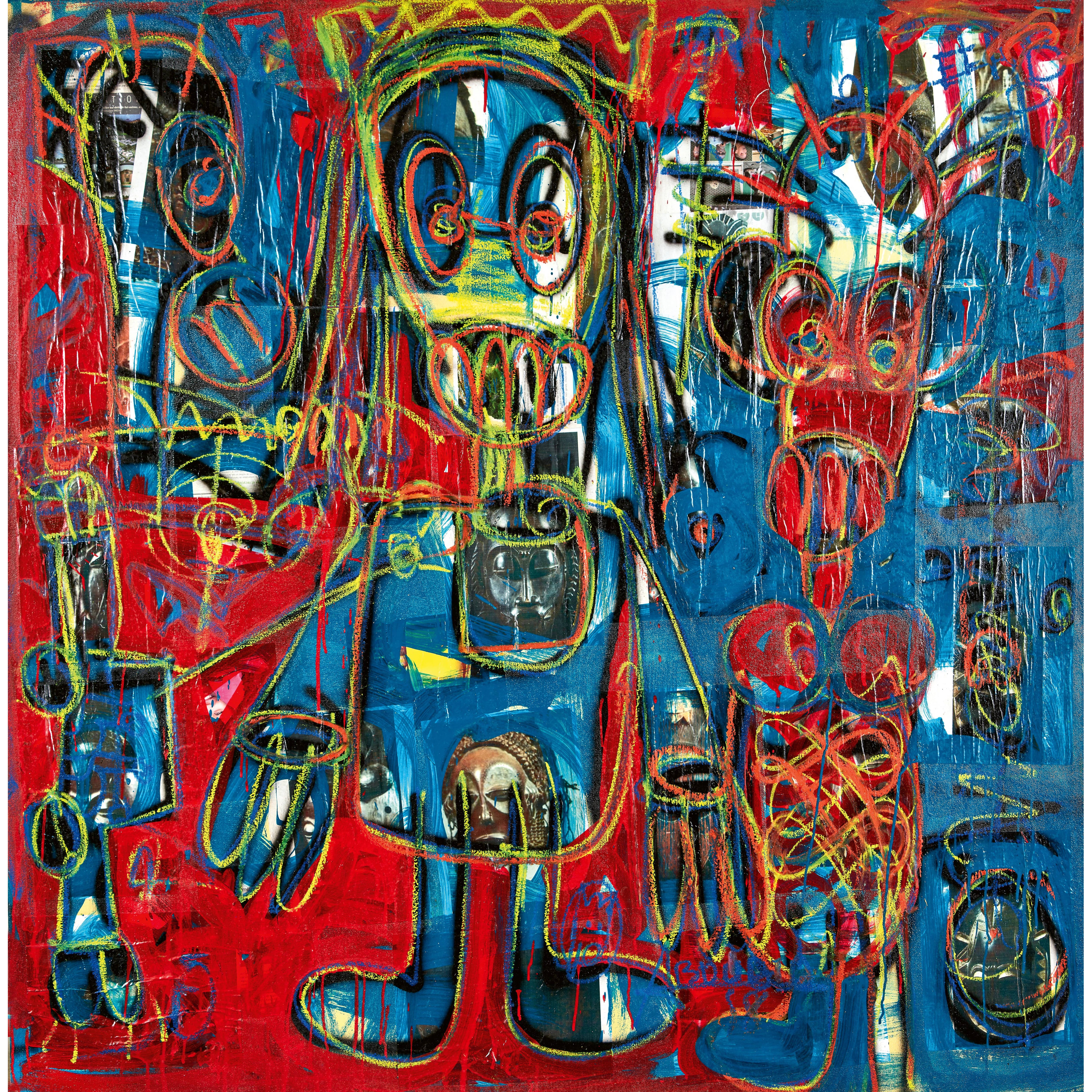 Artwork by Aboudia, Untitled, Made of Mixed media on canvas