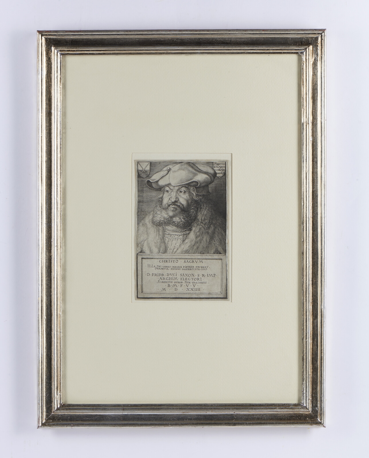 Artwork by Albrecht Dürer, Federico II il Saggio, Elettore di Sassonia, Made of Engraving