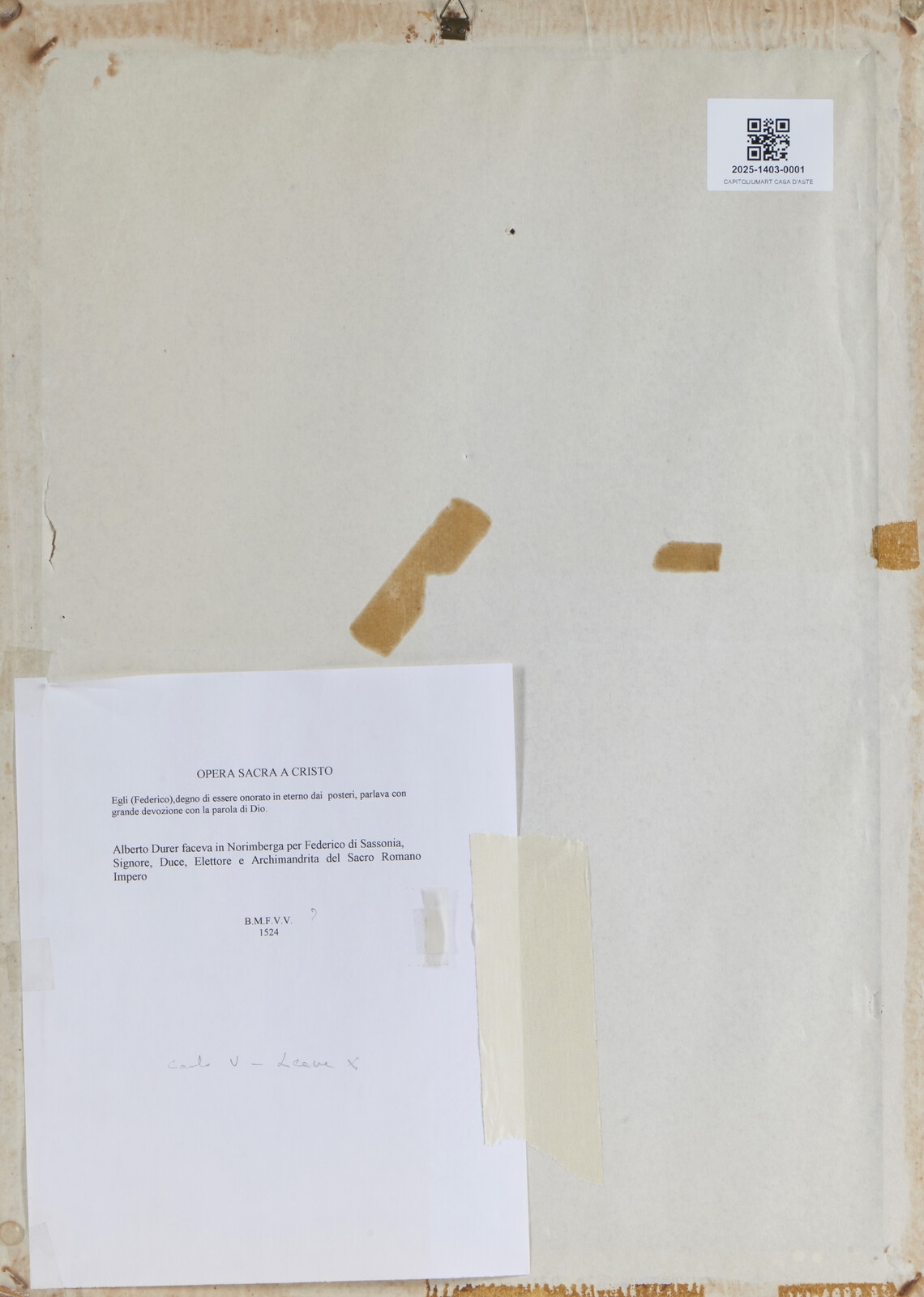 Artwork by Albrecht Dürer, Federico II il Saggio, Elettore di Sassonia, Made of Engraving