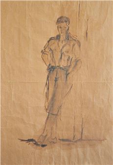 Figura in piedi/figura distesa - Filippo de Pisis