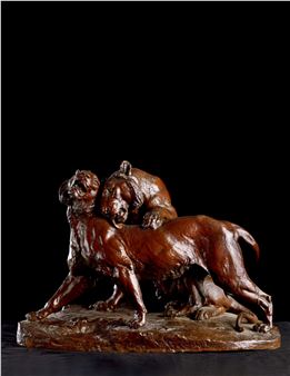 GROUP OF TWO TIGERS - Charles Valton