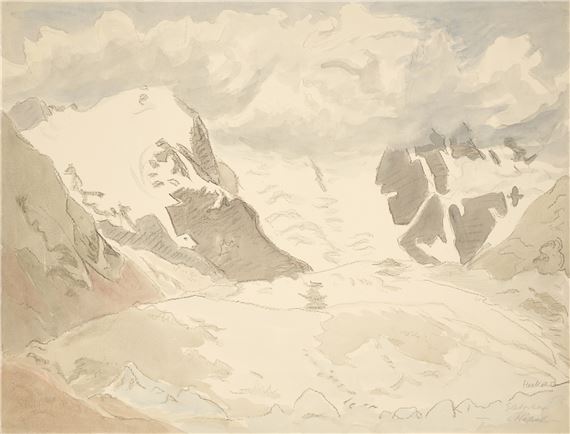 Gletscher i. Nebel - Erich Heckel