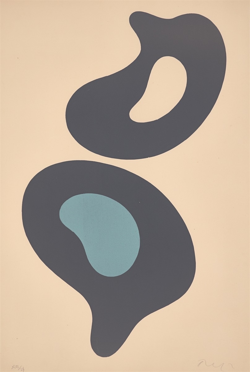 Artwork by Jean Arp, Configuration, Made of Colour Lithograph On Bfk Rives Wove Paper