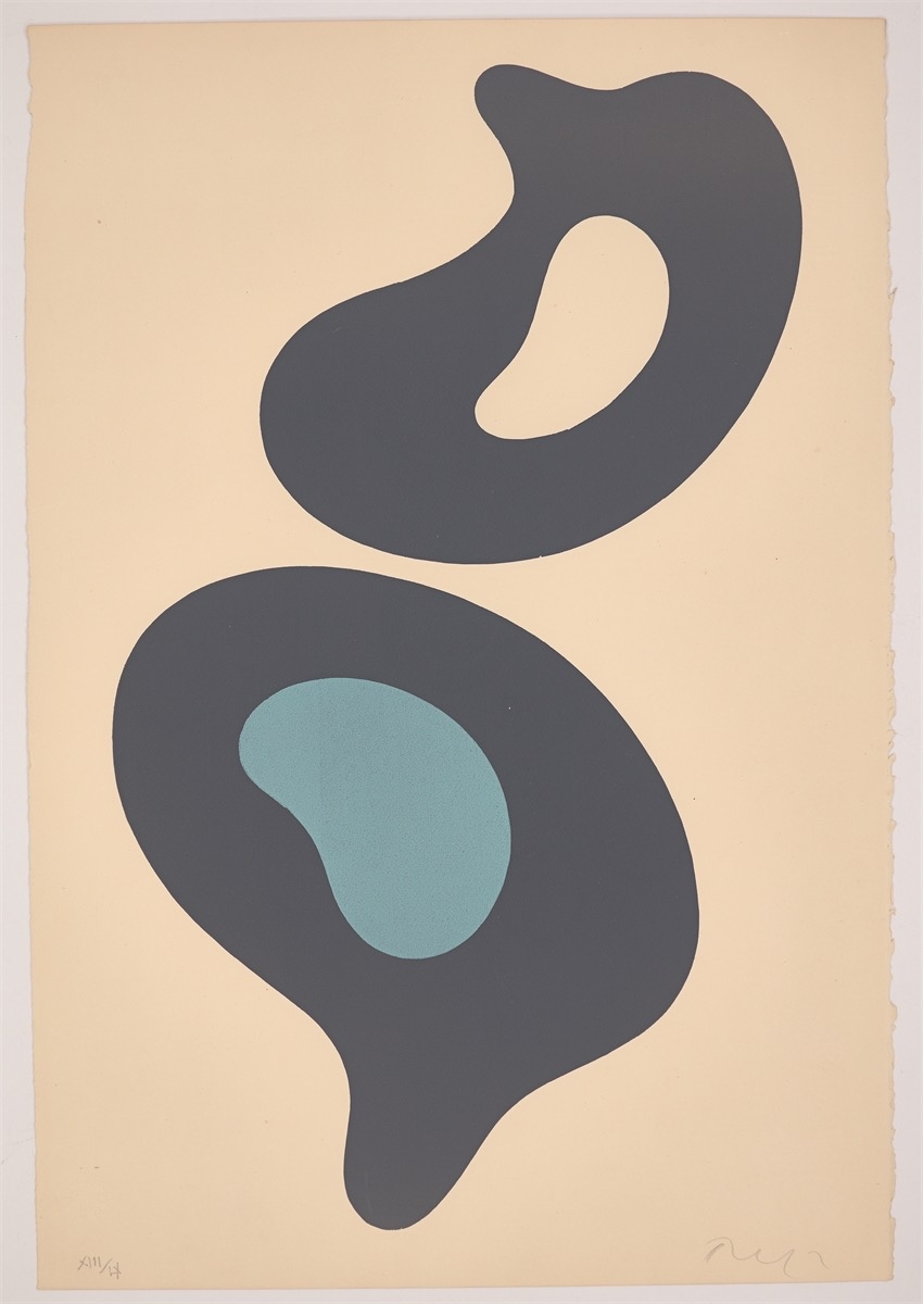 Artwork by Jean Arp, Configuration, Made of Colour Lithograph On Bfk Rives Wove Paper