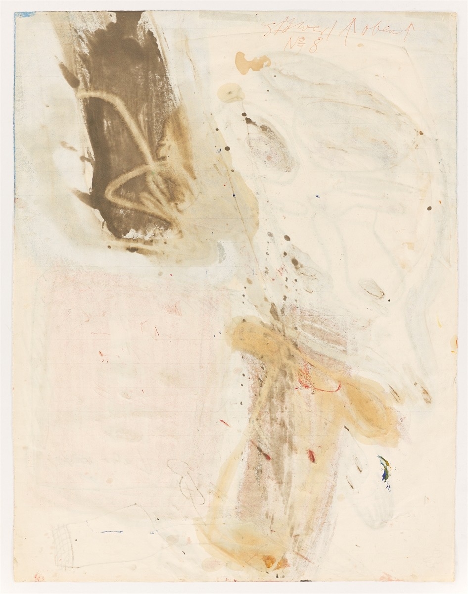 Artwork by Walter Stöhrer, No. 8, Made of Oil, Gouache, Charcoal, Ink, Pencil And Ballpoint Pen On Thin Laid Paper