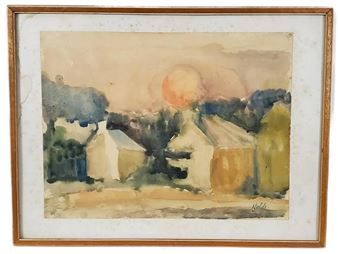 Landscape with Houses - Emil Nolde