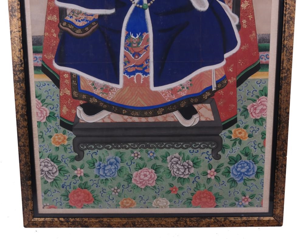 Artwork by Chinese School, Ancestor Portrait, Made of Hand-Painted