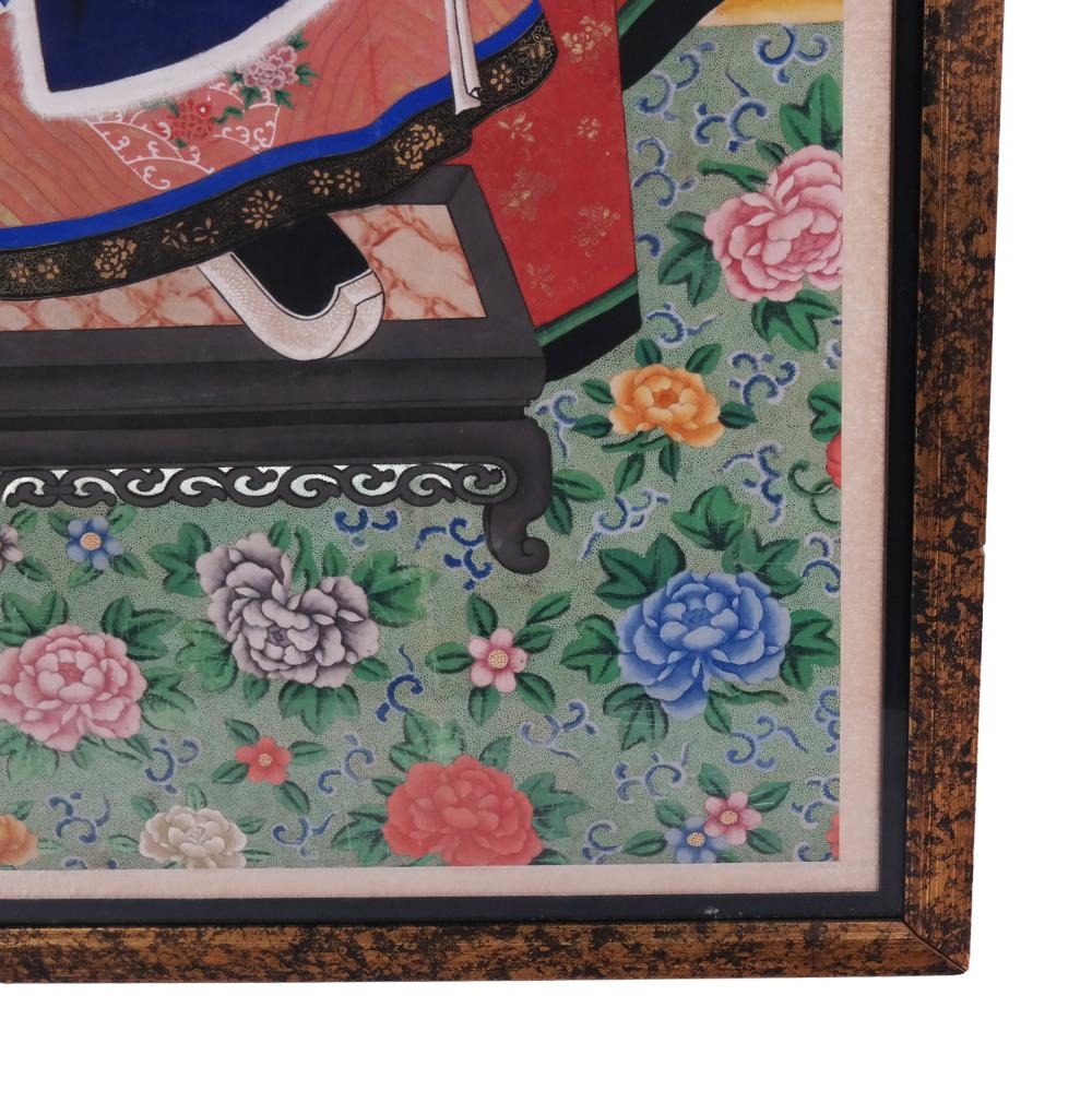 Artwork by Chinese School, Ancestor Portrait, Made of Hand-Painted