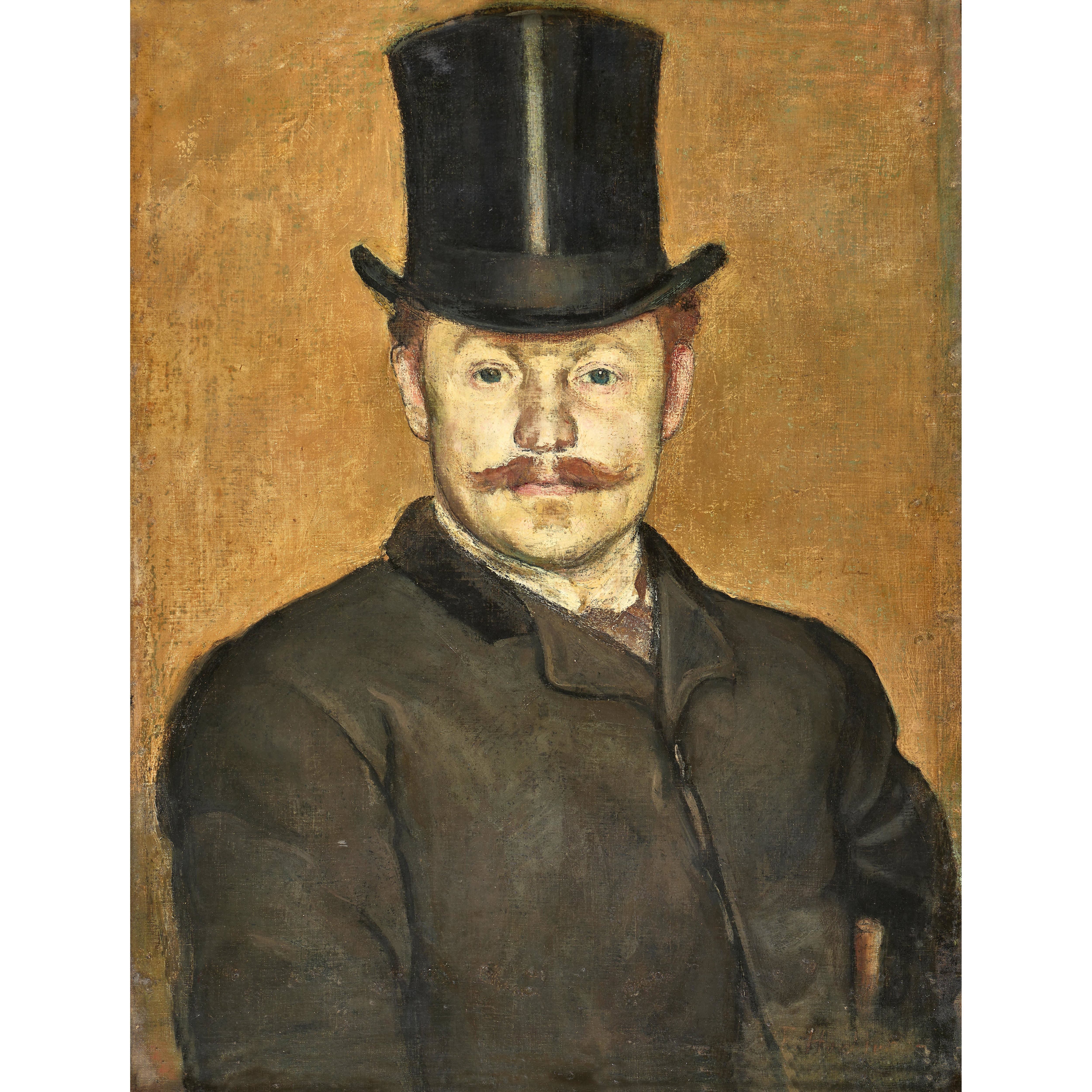 Artwork by Ferdinand Hodler, Bildnis eines Unbekannten (Schneider Frank?), Made of oil on canvas