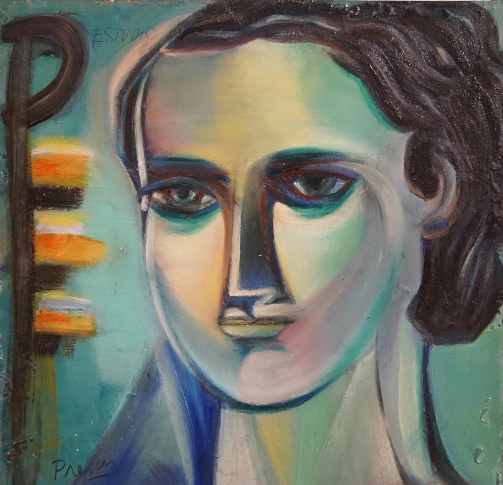 Artwork by Leopoldo Presas, FIGURA, Made of oil on wood