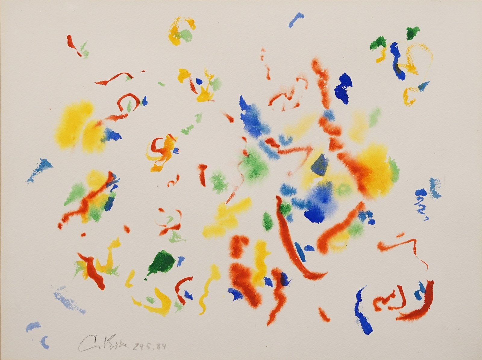 Artwork by Carlos Silva, COMPOSICIÓN, Made of watercolor