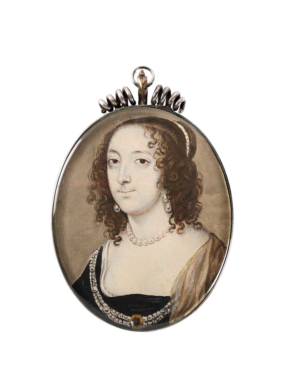Artwork by Matthew Snelling, A Portrait Miniature of Mary Browne Lady Compton, Made of Watercolour On Vellum