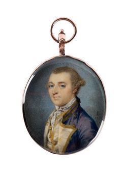 A Portrait Miniature of a Captain of the Royal Navy