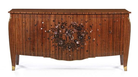 Curved chest of drawers by Jules Leleu, 1938