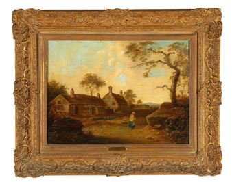 COUNTRY LANE WITH COTTAGES