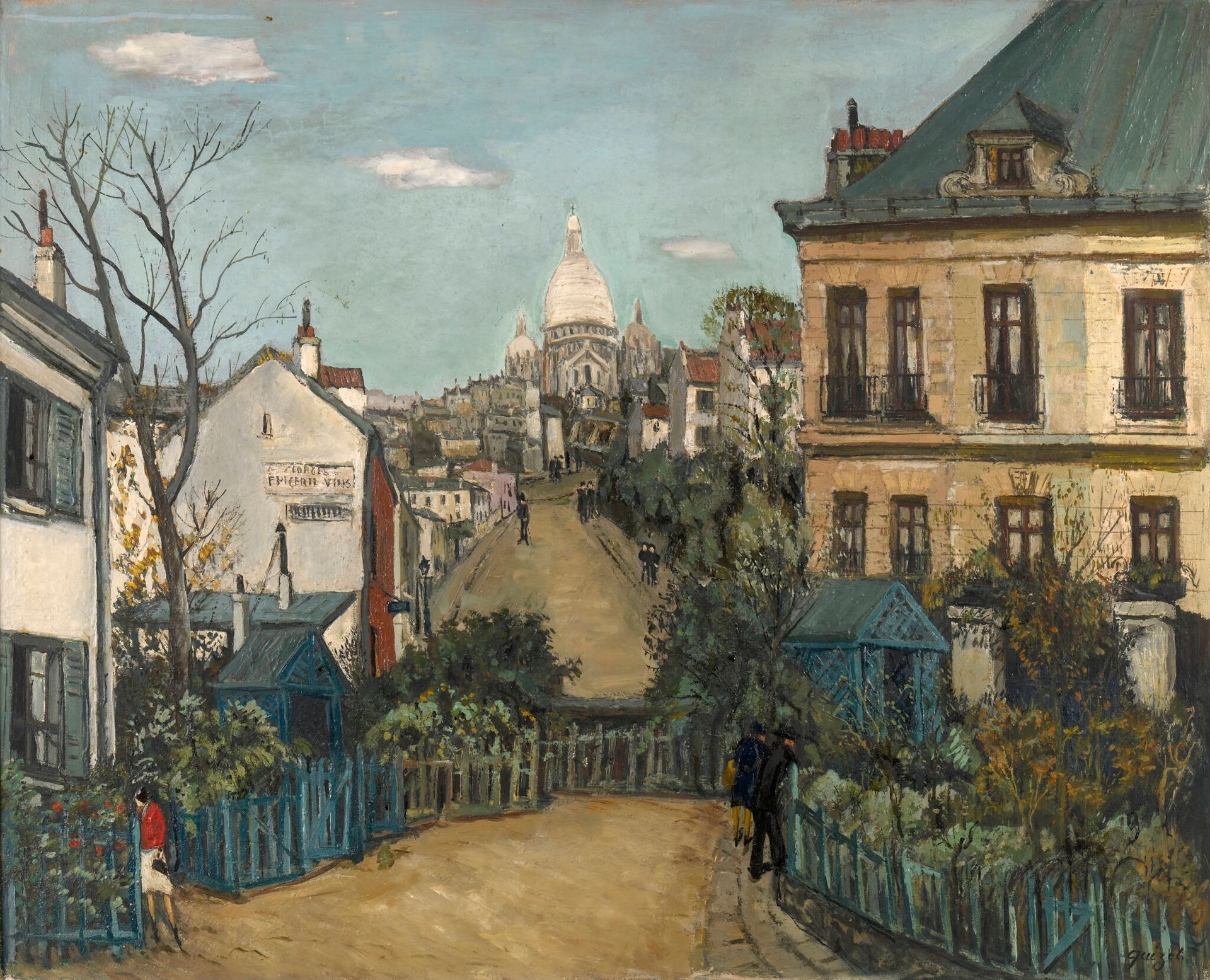 Alphonse Quizet【A la Sortie de l'Eglise】 Quizet, Alphonse Léon