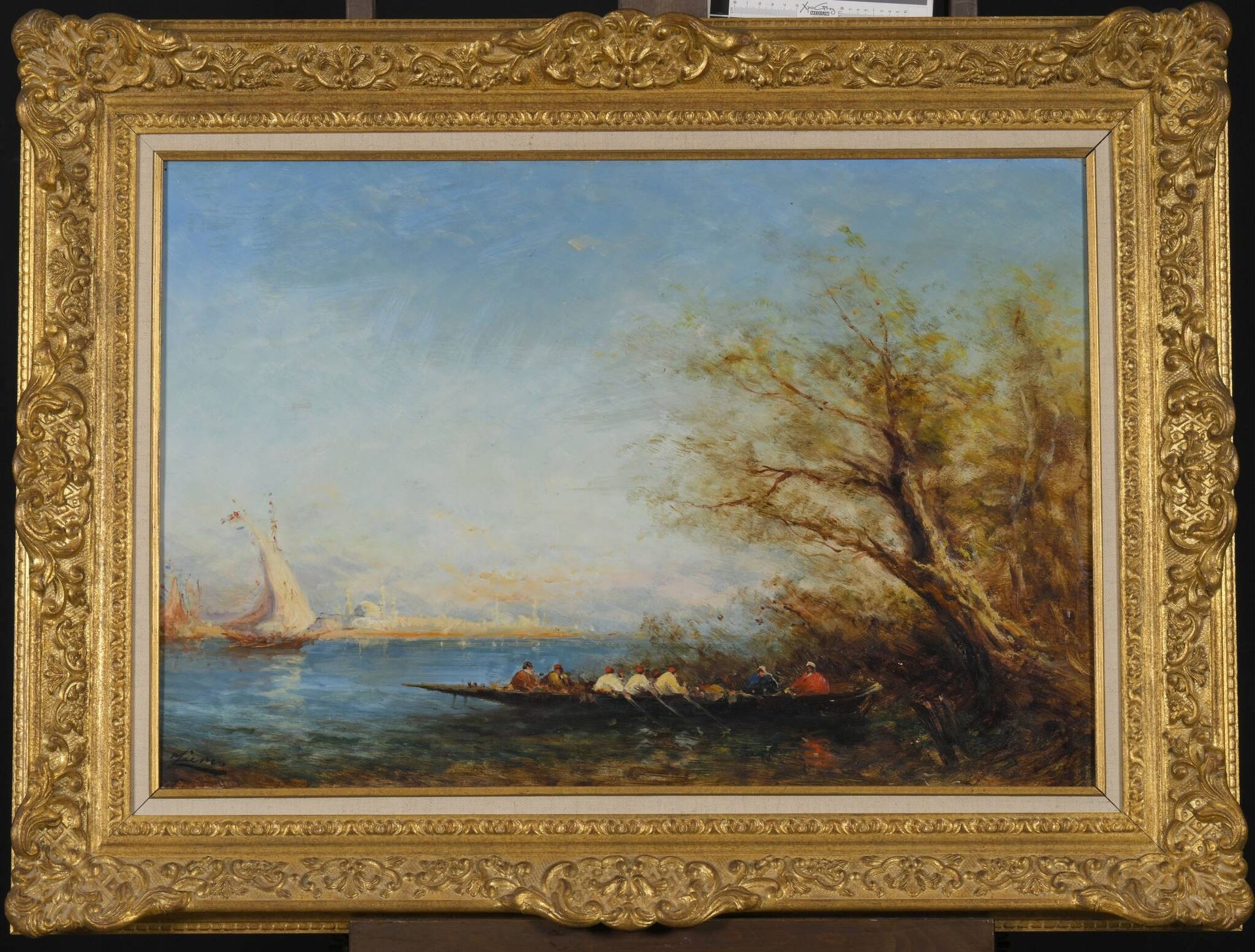 Artwork by Félix Ziem, Caïque on the Bosphorus, Made of Oil On Panel