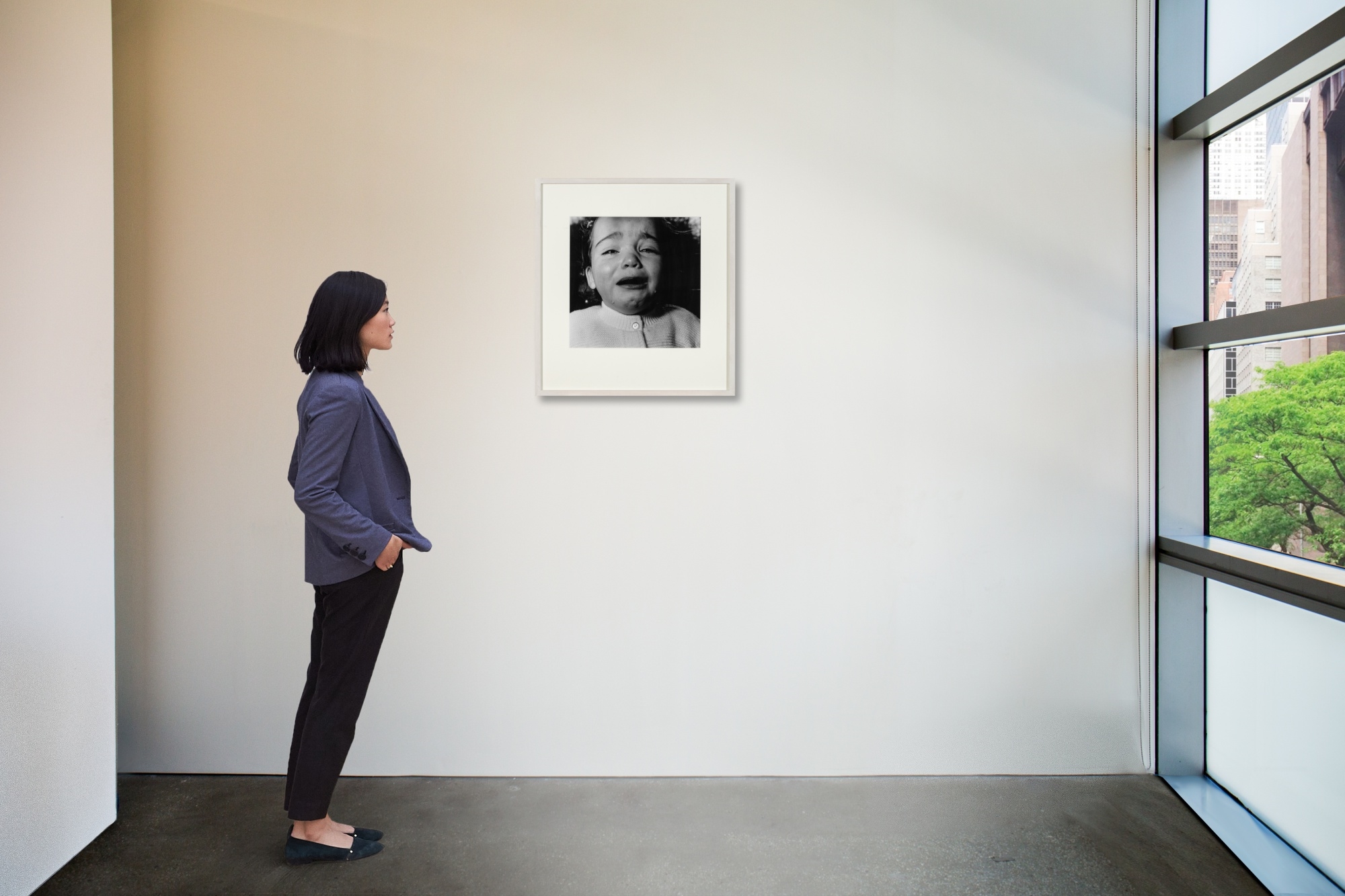 Artwork by Diane Arbus, A Child Crying, N. J., Made of gelatin silver print