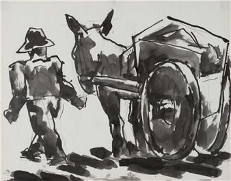Man with Donkey Cart