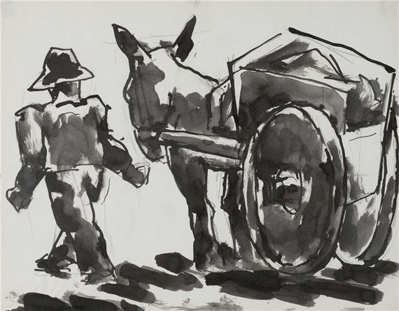Man with Donkey Cart