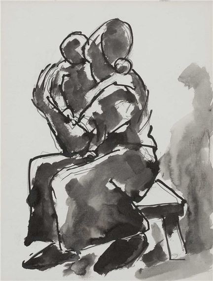 Mother and Child by Josef Herman