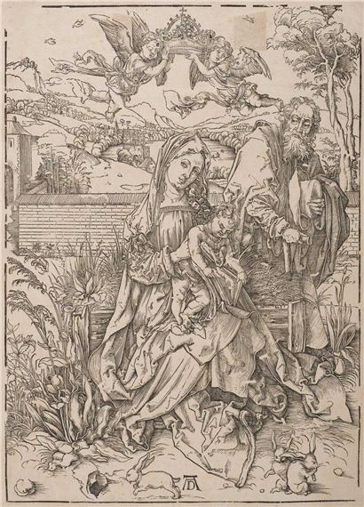 The Holy Family with Three Hares by Albrecht Dürer, circa 1497-98