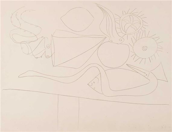 Three plates from Mes Dessins D'Antibes de Pablo Picasso - Pablo Picasso