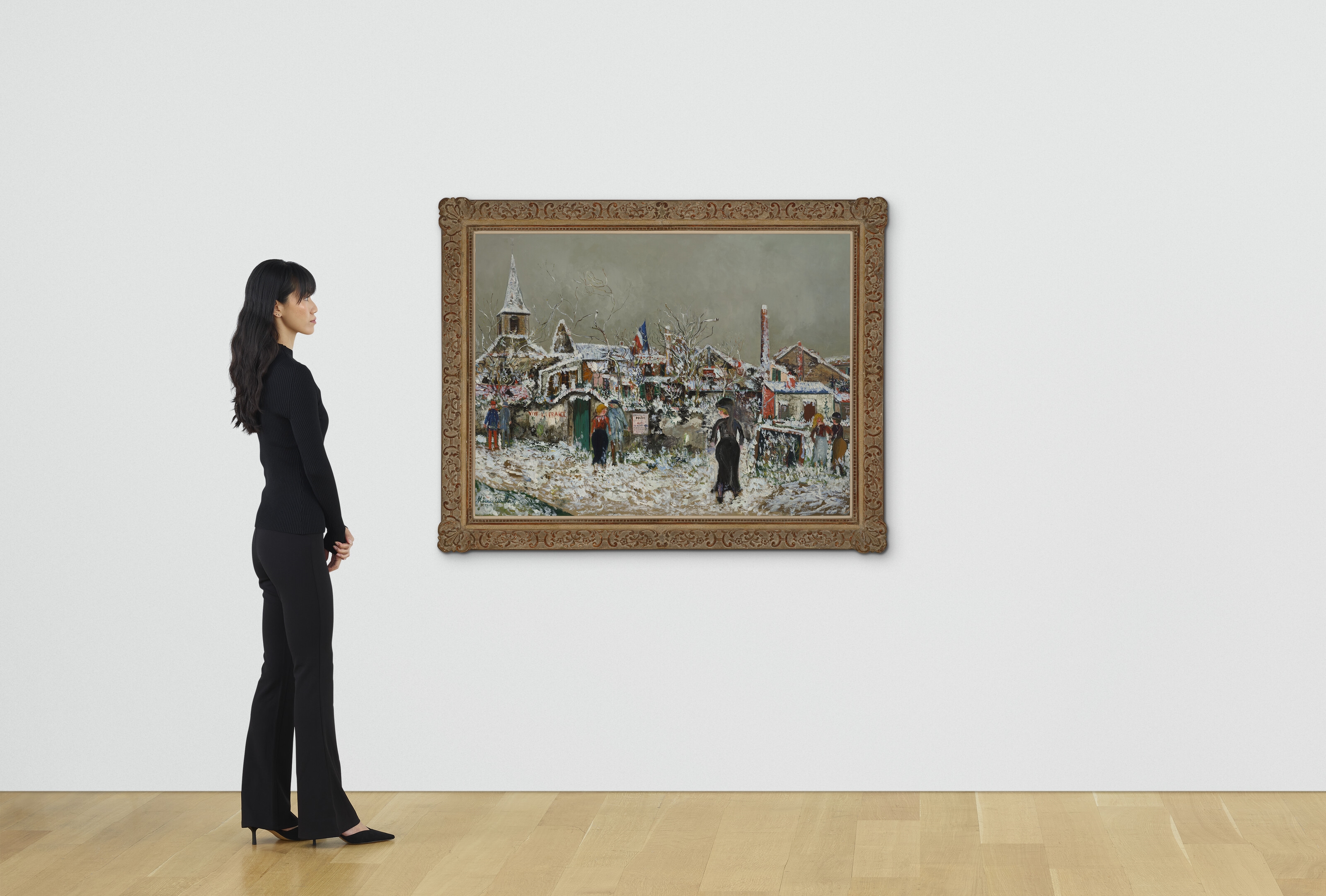 Artwork by Maurice Utrillo, Commune de Maixe (Meurthe-et-Moselle), Made of oil on canvas