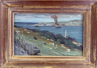 Looking East - Middle Head towards South Head - Constance Tempe Manning