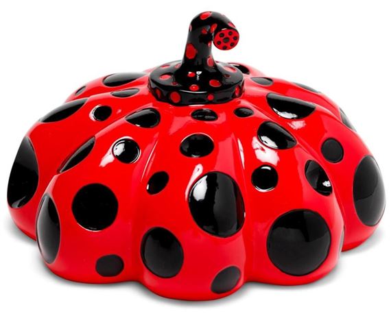 Naoshima Pumpkin (Red & Black - Yayoi Kusama