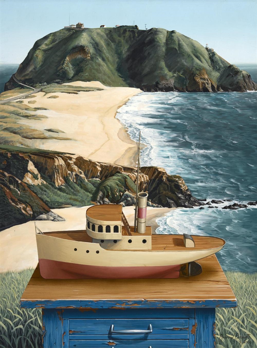 Artwork by Andrew Bennett, Big Sur Navigation, Made of Oil On Canvas