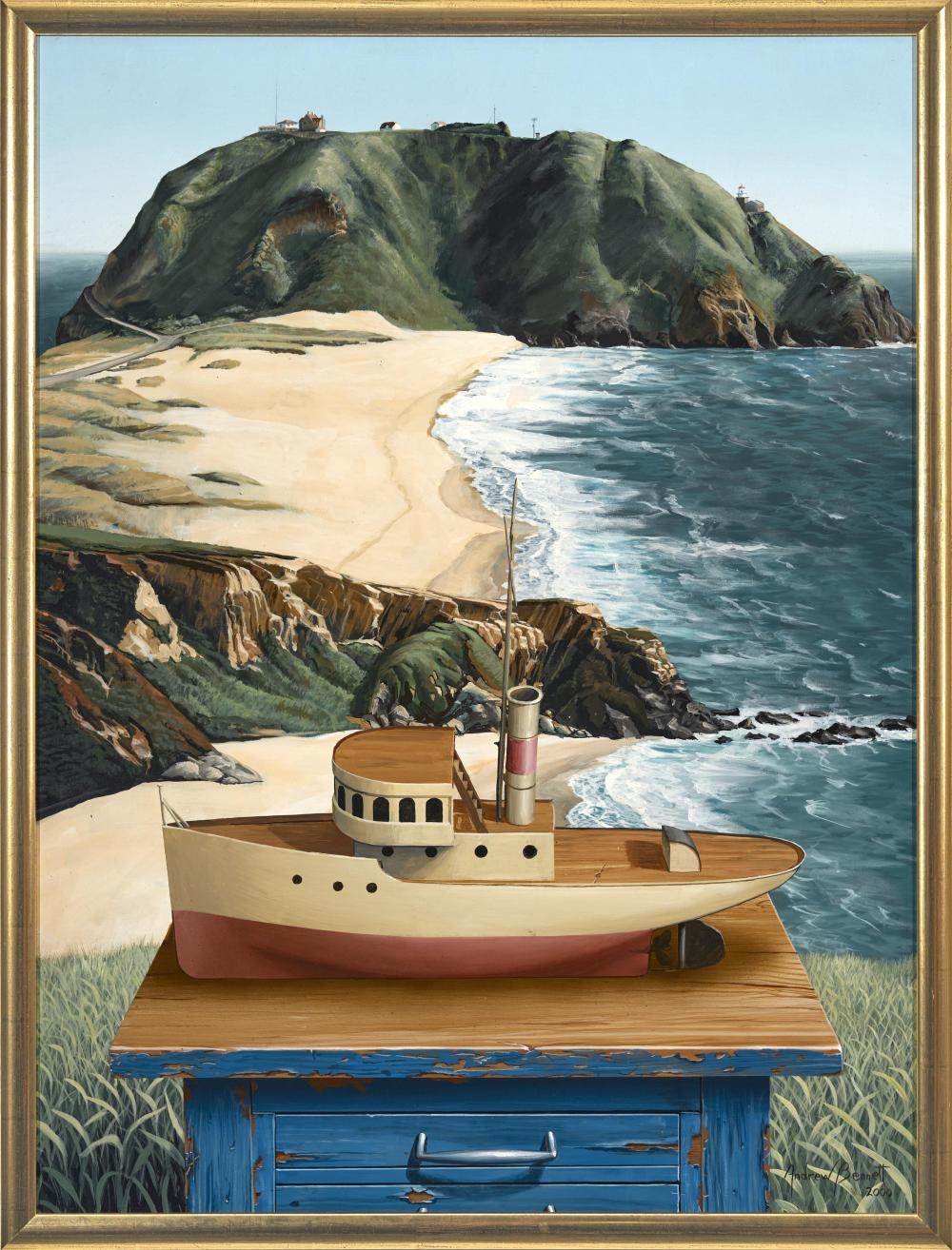 Artwork by Andrew Bennett, Big Sur Navigation, Made of Oil On Canvas