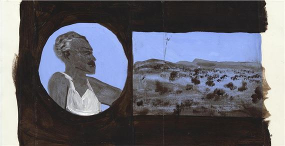 Study for Cover of ‘Poor Fellow My County - Ray Crooke